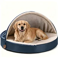 Round Pet Bed for Small Medium Dogs – OEM Washable Cover Pet Sofa – Wholesale Pet Bed Supplier